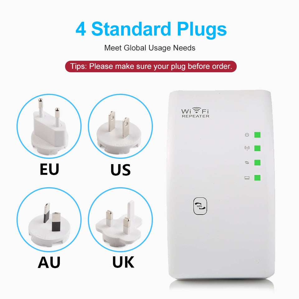 Wireless WiFi Repeater Ultraboost 300M Booster
